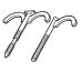 Двойной крюк с дюбелем REHAU для 2-х труб в изоляции (12657091001)